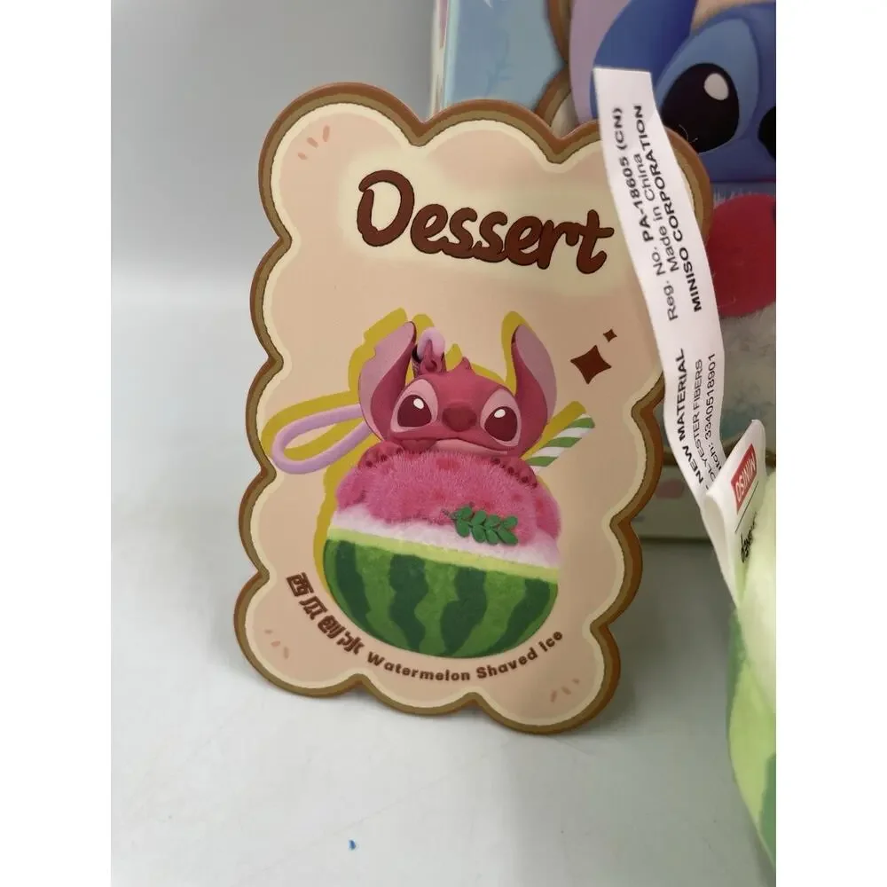 Miniso x Disney Food Stitch Dessert Vinyl Plush Pendant - Watermelon Shaved Ice